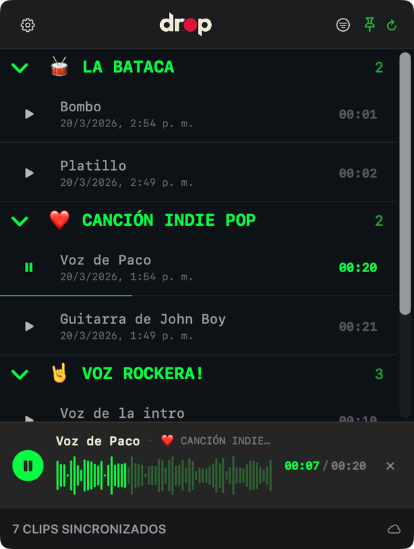 Drop en el Mac